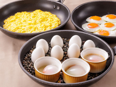 朝食ビュッフェ：お好みに合わせたたまご料理をお楽しみください(イメージ)