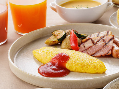 朝食ビュッフェ：和洋ビュッフェスタイルでお好きなものをお召し上がり下さい（イメージ）