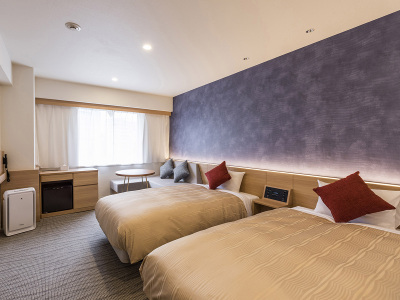 プレミアムツインルーム【Bed W110㎝×2】