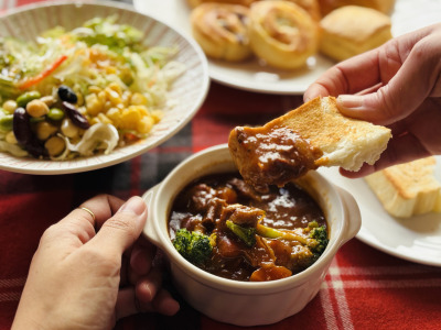 【ぽかぽか巡る】朝の体温を1℃上げるビーフシチュー！料理長の想いと食材をじっくりコトコト煮込んでます