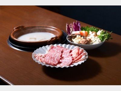 湯豆腐しゃぶしゃぶ一例