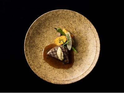 肉料理一例：佐賀牛グリル旬野菜添え