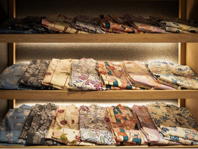 ＜貸出品＞ お好きな柄をお選びいただき、色浴衣をお楽しみください