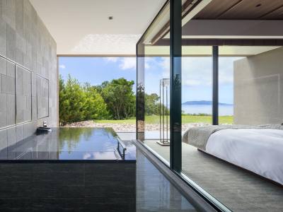 オーシャンビュー露天1Fファミリーデラックス【70平米】／客室露天（温泉ではございません。）