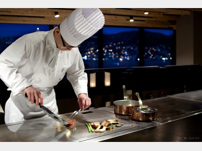 レストラン「竹彩」鉄板焼 調理イメージ