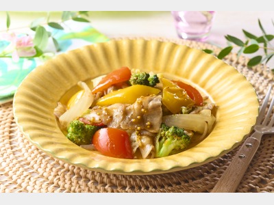 【7/1-8/31】26夏シーズン_豚肉と夏野菜のハニーマスタード炒め