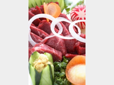 馬刺し特盛り（夕食ランクアップ用）