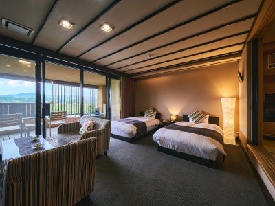  【バリアフリー】露天風呂付和洋室－◆水鏡庵◆