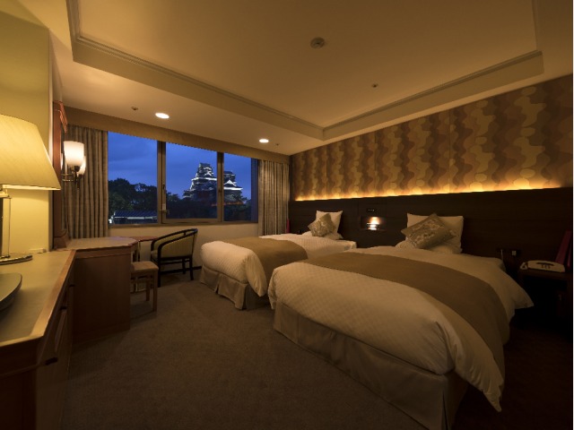 ＫＫＲホテル熊本 ツインルーム キャッスルビュー