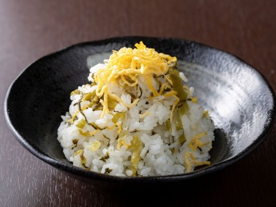 【朝食】高菜めし