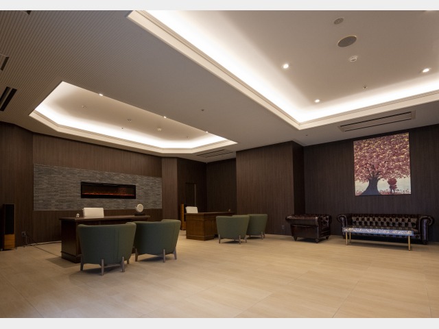 ホテル山水館 チェックインカウンター