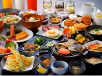 朝食 バイキング大人盛り付け一例