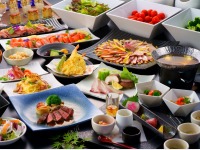 夕食 大人個別提供・バイキング全体
