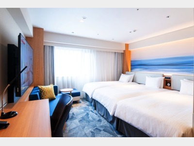 8/1リニューアル客室 ツイン+トランドルベッドルーム