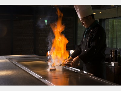 和食レストラン「竹彩」鉄板焼フランベ