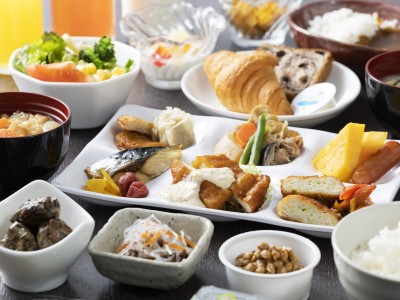 【朝食】ビュッフェ盛り付け例