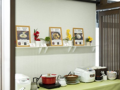 【朝食】ビュッフェ台