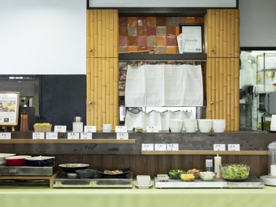 【朝食】ビュッフェ台