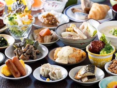 【朝食】ビュッフェ盛り付け例