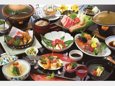 夕食/硫黄谷しゃも鍋会席イメージ