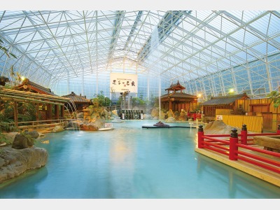 硫黄谷庭園大浴場