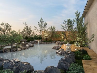 露天風呂「白紫乃湯」リニューアル（イメージ）