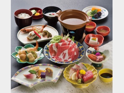 夕食/黒豚しゃぶ鍋付　薩摩郷土会席イメージ