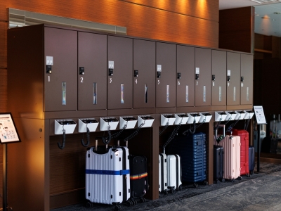 【セルフバゲージスペース】非接触でいつでもご利用いただけます。