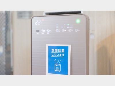 *館内：ウイルスや換気等、しっかりと安全対策を取っております