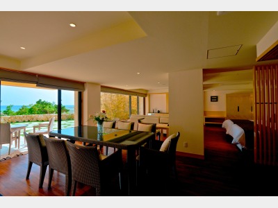 客室一例　湛水の間（スイート／和洋室）