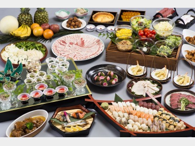 夕食バイキング一例