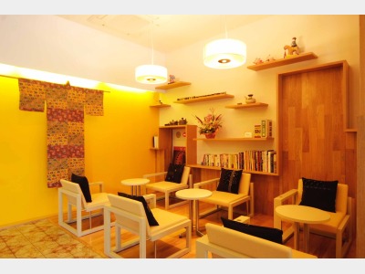 ロビーにあるライブラリー