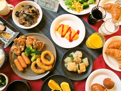 朝食バイキング（一例）