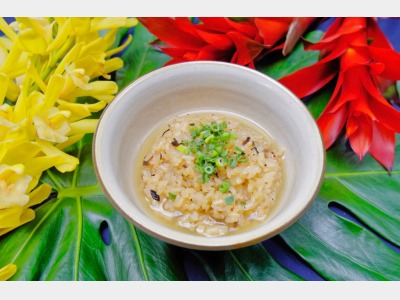 朝食イメージ（元気になるKUNCHIめし）／あぐー豚飯の出汁茶漬け