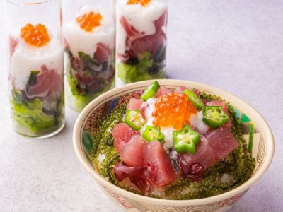 【プランタン】目の前で選ぶ、沖縄の宝石箱。カスタマイズ海ぶどう入り海鮮丼「海人の宝」