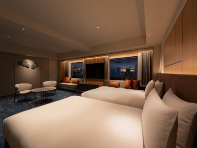 【クラブエグゼクティブツイン】グループやファミリーに最適。沖縄の伝統とモダンが融合した、新たな寛ぎの空間へと生まれ変わりました