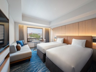 【クラブデラックスツイン】最大4名様まで利用可能。洗練された寛ぎの客室