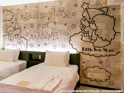 リトルツインスターズ　キャラクターツイン（デザイン：モノトーン）