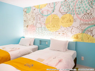 ハローキティ　キャラクターツイン（デザイン：パステル）