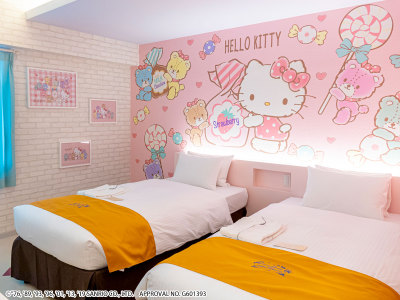 ハローキティ　キャラクターツイン（デザイン：パステル）