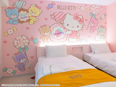 ハローキティ　キャラクターツイン（デザイン：パステル）