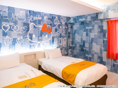 ハローキティ　キャラクターツイン（デザイン：デニム）