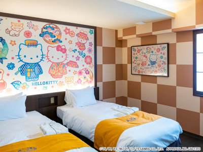 ハローキティ　キャラクターツイン（デザイン：琉球）