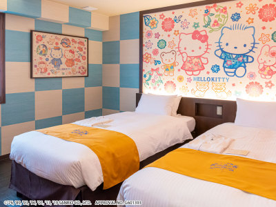 ハローキティ　キャラクターツイン（デザイン：琉球）