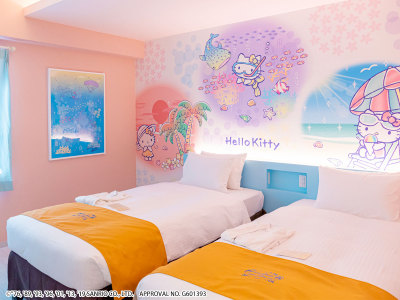 ハローキティ　キャラクターツイン（デザイン：オキナワビーチ）