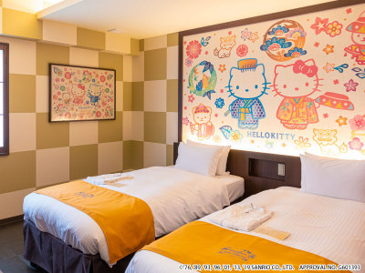 ハローキティ　キャラクターツイン（デザイン：琉球）