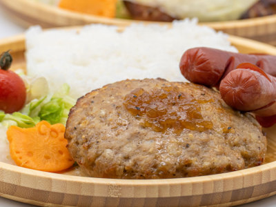 ワンプレート朝食（A）あぐー豚１００％ハンバーグ