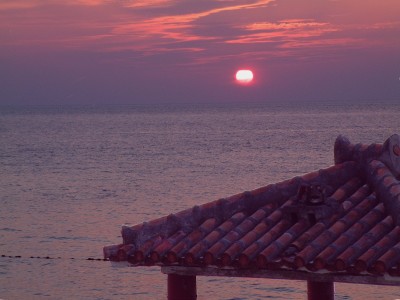 ホテルから望むサンセット（イメージ）