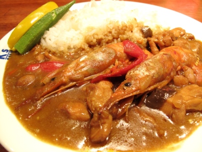 昼食イメージ　南国赤エビカレー