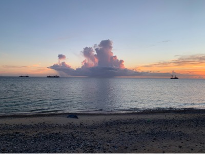夕日